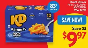 Walmart Kraft Dinner offer