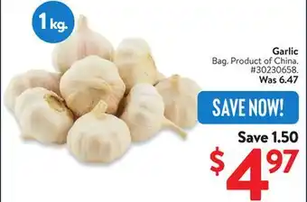 Walmart Garlic offer