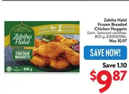 Walmart Zabiha Halal Frozen Breaded Chicken Nuggets offer