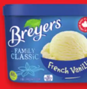 Walmart Breyers Family Classic Frozen Desert Tub offer