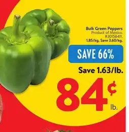 Walmart Bulk Green Peppers offer