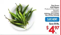 Walmart Thai Green Chili Pepper offer