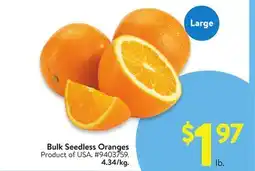 Walmart Bulk Seedless Oranges offer