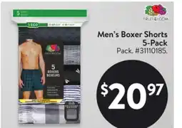 Walmart Men's Boxer Shorts 5-Pack offer