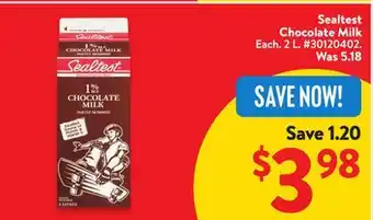 Walmart Sealtest Chocolate Milk offer