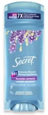 Walmart Secret Antiperspirant or Deodorant offer