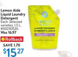 Walmart Lemon Aide Liquid Laundry Detergent offer