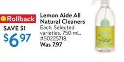 Walmart Lemon Aide All Natural Cleaners offer