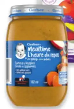 Walmart Gerber Organic Purees or Mealtime Jar Purees offer