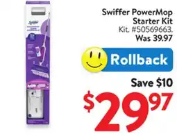 Walmart Swiffer PowerMop Starter Kit offer