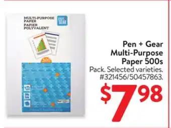 Walmart Pen + Gear Multi-Purpose Paper 500s offer