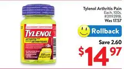 Walmart Tylenol Arthritis Pain offer