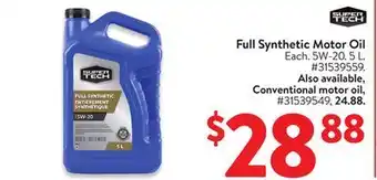 Walmart Full Synthetic Motor Oil offer