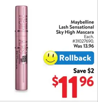 Walmart Maybelline Lash Sensational Sky High Mascara offer