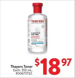 Walmart Thayers Toner offer