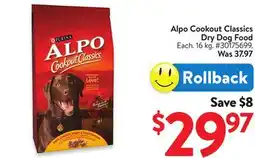 Walmart Alpo Cookout Classics Dry Dog Food offer