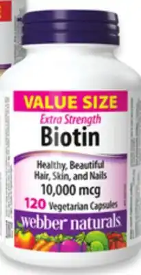 Walmart Webber Natural Magnesium or Biotin offer