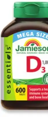 Walmart Jamieson Mega Size Vitamin D3 offer