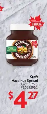 Walmart Kraft Hazelnut Spread offer