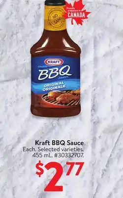 Walmart Kraft BBQ Sauce offer