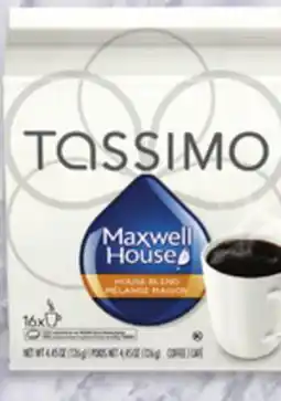 Walmart Tassimo Maxwell House House Blend T-Disc 16s offer