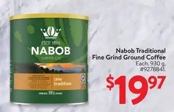 Walmart Nabob Traditional Fine Grind Ground Coffee offer