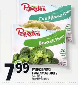 Metro PARDES FARMS FROZEN VEGETABLES offer