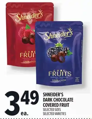 Metro SHNEIDER'S DARK CHOCOLATE COVERED FRUIT offer