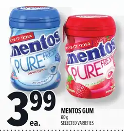 Metro MENTOS GUM offer