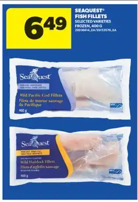 Real Canadian Superstore SEAQUEST FISH FILLETS, 400 G offer