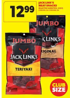 Real Canadian Superstore JACK LINK'S MEAT SNACKS, 230 G offer