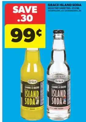 Real Canadian Superstore GRACE ISLAND SODA, 355 ML offer