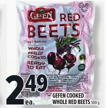 Metro GEFEN COOKED WHOLE RED BEETS offer