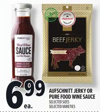 Metro AUFSCHNITT JERKY OR PURE FOOD WINE SAUCE offer