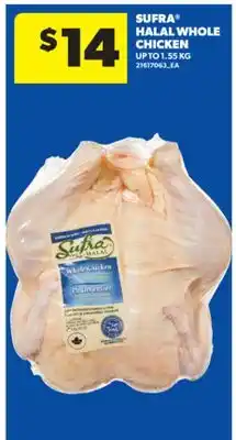 Real Canadian Superstore SUFRA HALAL WHOLE CHICKEN, UP TO 1.55 KG offer