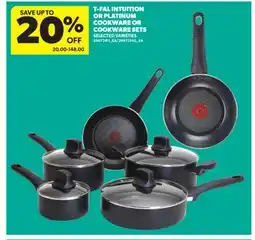 Real Canadian Superstore T-FAL INTUITION OR PLATINUM COOKWARE OR COOKWARE SETS offer