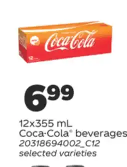 Real Canadian Superstore COCA-COLA BEVERAGES, 12X355 ML offer