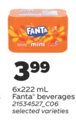 Real Canadian Superstore FANTA BEVERAGES, 6X222 ML offer