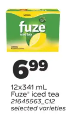 Real Canadian Superstore FUZE ICED TEA, 12X341 ML offer