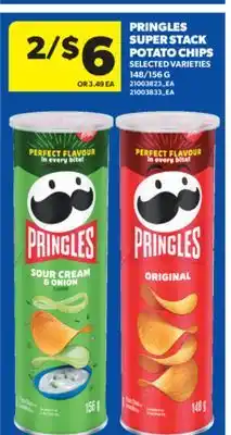 Real Canadian Superstore PRINGLES SUPER STACK POTATO CHIPS, 148/156 G offer