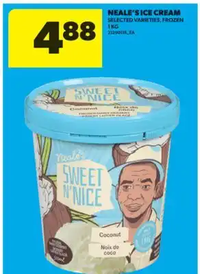 Real Canadian Superstore NEALE'S ICE CREAM, 1 KG offer