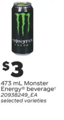 Real Canadian Superstore MONSTER ENERGY BEVERAGE†, 473 ML offer