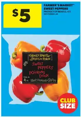 Real Canadian Superstore FARMER'S MARKET SWEET PEPPERS, 4'S offer