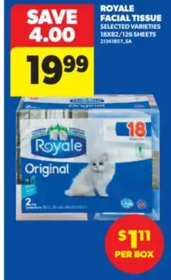 Real Canadian Superstore ROYALE FACIAL TISSUE offer