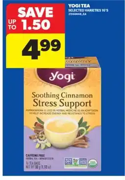 Real Canadian Superstore YOGI TEA, 16' S offer