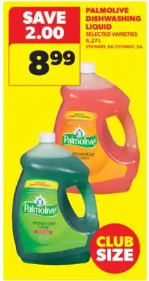 Real Canadian Superstore PALMOLIVE DISHWASHING LIQUID, 4.27 L offer