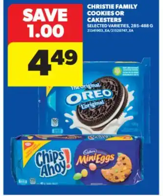 Real Canadian Superstore CHRISTIE FAMILY COOKIES OR CAKESTERS, 285-488 G offer