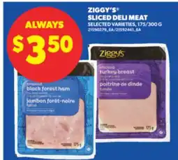 Real Canadian Superstore ZIGGY'S SLICED DELI MEAT, 175/300 G offer