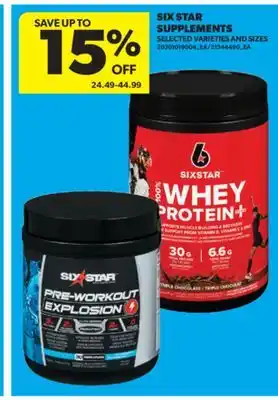 Real Canadian Superstore SIX STAR SUPPLEMENTS offer