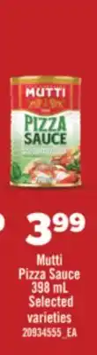 Real Canadian Superstore MUTTI PIZZA SAUCE, 398 ML offer